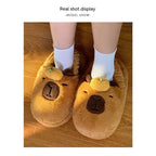 Cozy Capybara Plush Slippers