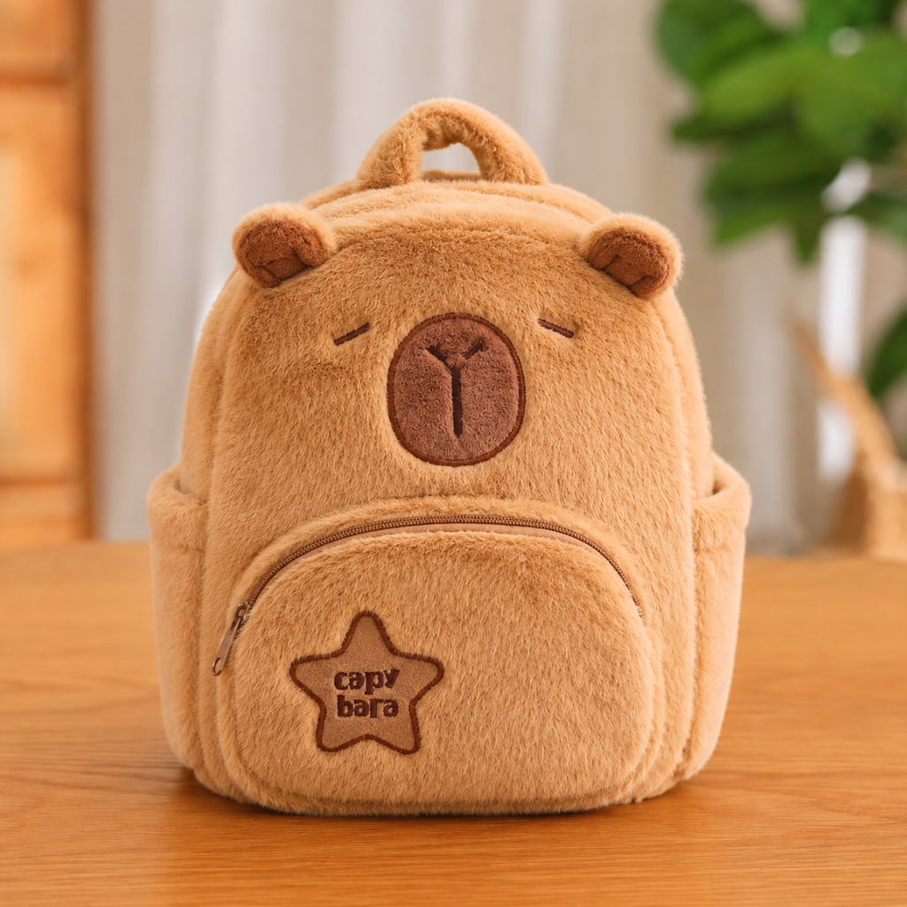 Capybara Plush Backpack