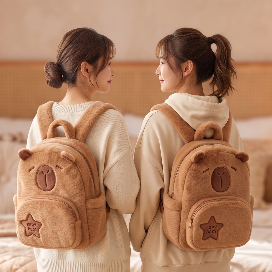 Capybara Plush Backpack