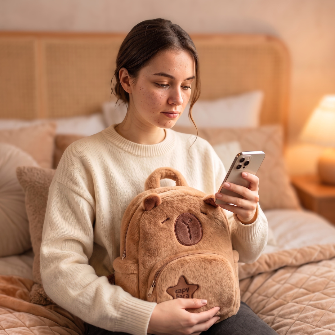 Capybara Plush Backpack
