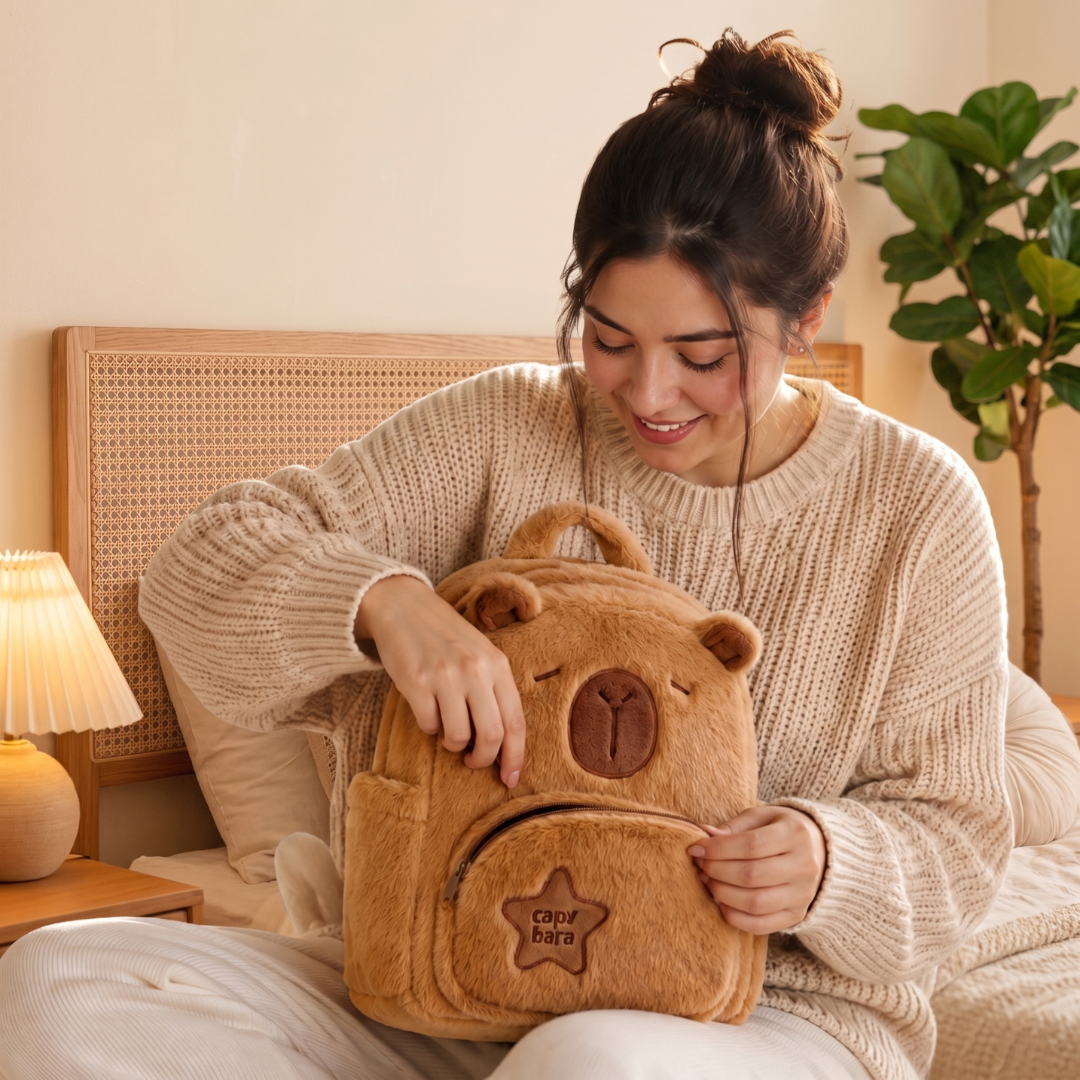 Capybara Plush Backpack