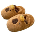 Cozy Capybara Plush Slippers